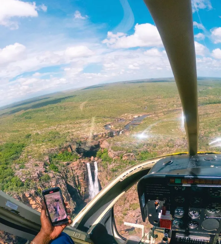 Take a flight Over Waterfalls