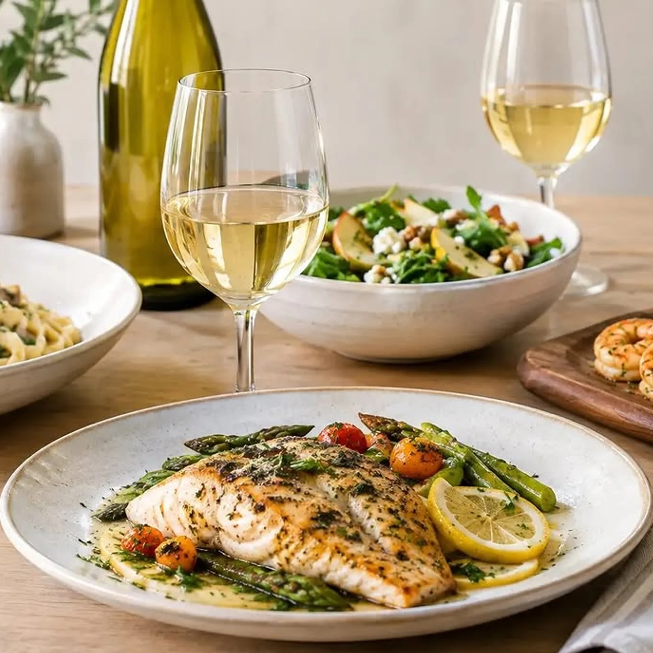 wine with italian-style dishes
